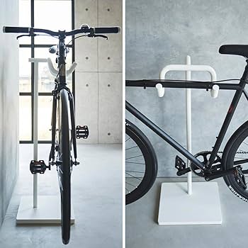 おしゃれな室内用自転車スタンド　ホワイト　国産 耐荷重約20kg  ロードバイク 楽天市場】自転車 スタンド タワー 自転車ホルダー 山崎実業